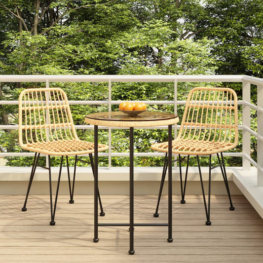 Garden Dining Set | Black | Steel | Garden Dining Set | Round | Modern
