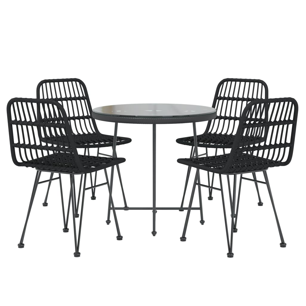 Garden Dining Set | Black | Steel | Medium | Durable | Garden Dining Set