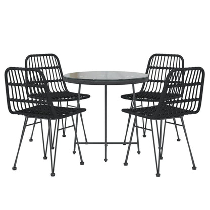 Garden Dining Set | Black | Steel | Medium | Durable | Garden Dining Set