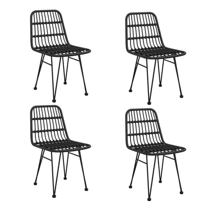 Garden Dining Set | Black | Steel | Medium | Durable | Garden Dining Set