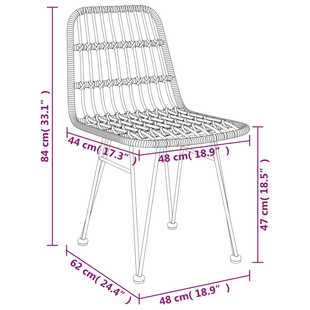 Garden Dining Set | Black | Steel | Medium | Durable | Garden Dining Set
