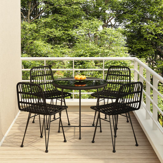 Garden Dining Set | Black | Steel | Medium | Durable | Garden Dining Set