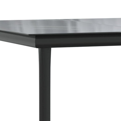 Garden Dining Set | Black | Steel, Tempered Glass, Polyethylene | Medium