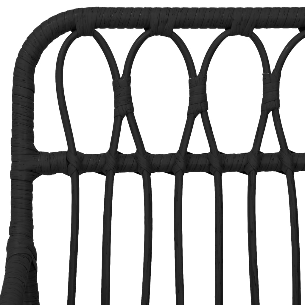 Garden Dining Set | Black | Poly Rattan | Standard |  Durable