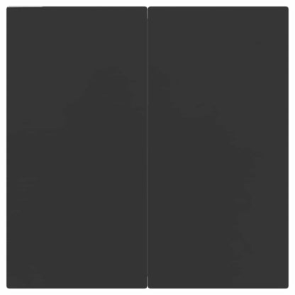 5 Piece Garden Dining Set Black Poly Rattan