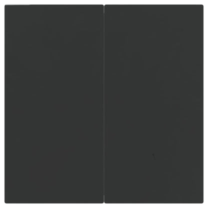 5 Piece Garden Dining Set Black Poly Rattan