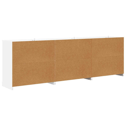 Sideboards 3 pcs White Engineered Wood