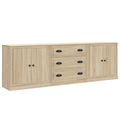 Sideboards 3 pcs Sonoma Oak Engineered Wood