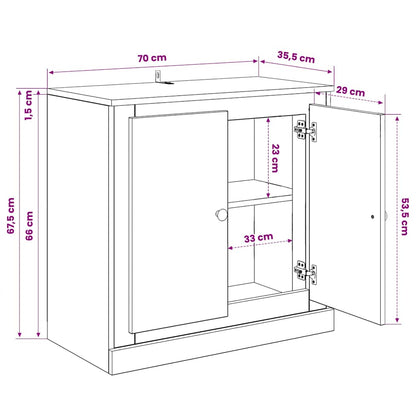 Sideboards 3 pcs Sonoma Oak Engineered Wood