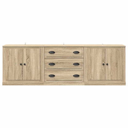 Sideboards 3 pcs Sonoma Oak Engineered Wood
