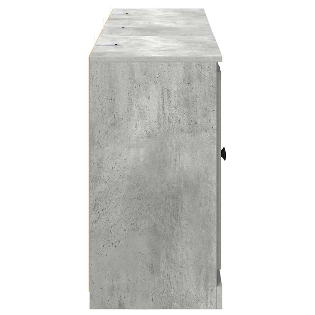 Sideboards 3 pcs Concrete Grey Engineered Wood