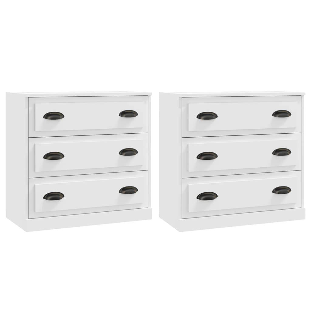 Sideboard |  Set of 2 | White | Engineered Wood | Medium | Sideboard