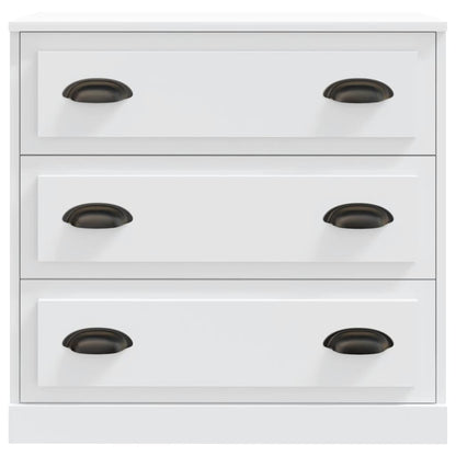 Sideboards 2 pcs White Engineered Wood