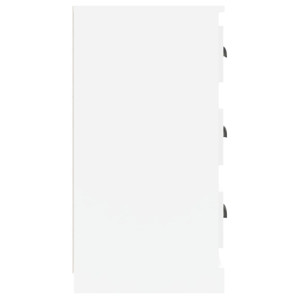 Sideboard | Set of 2 | High Gloss White | Engineered Wood | Medium