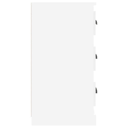 Sideboards 2 pcs High Gloss White Engineered Wood