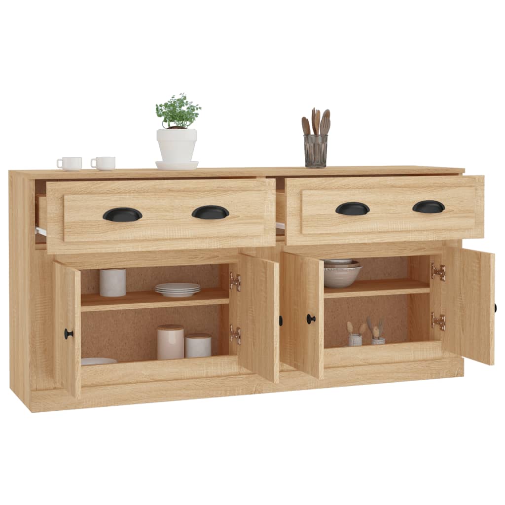 Sideboards 2 pcs Sonoma Oak Engineered Wood