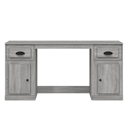 Desk with Cabinet Grey Sonoma Engineered Wood