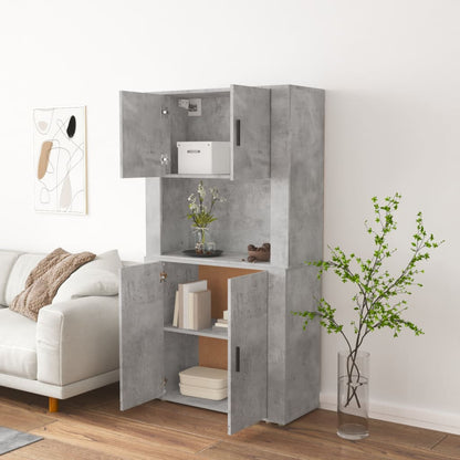 Highboard Concrete Grey Engineered Wood
