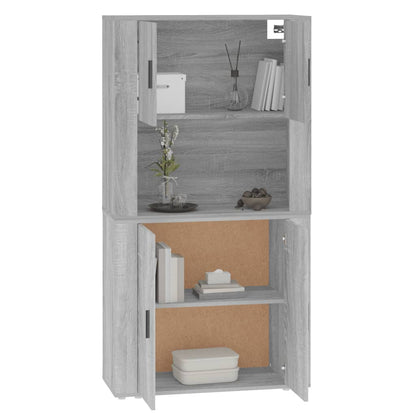 Highboard Grey Sonoma Engineered Wood