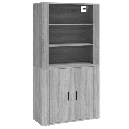 Highboard Grey Sonoma Engineered Wood