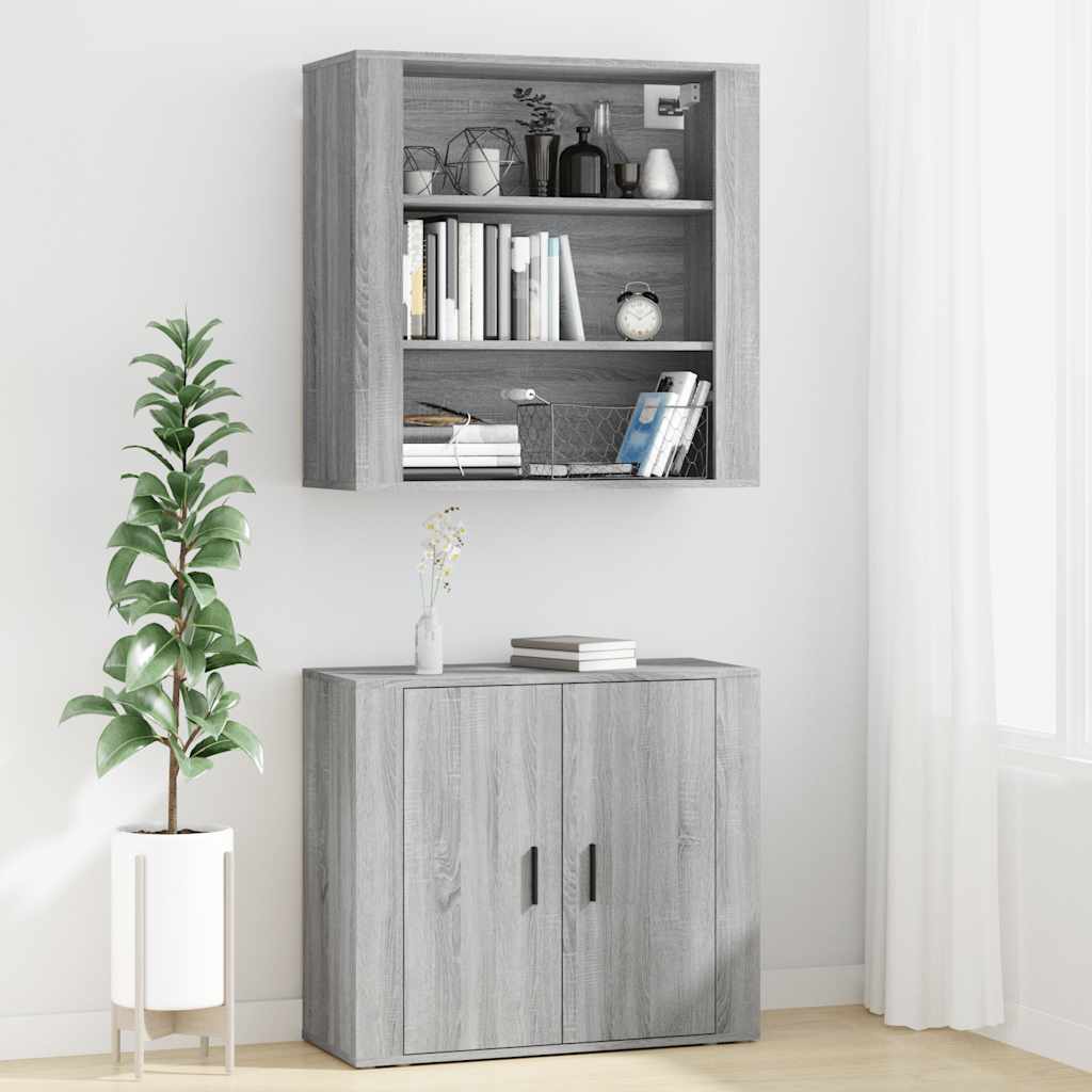 Highboard Grey Sonoma Engineered Wood