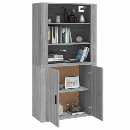 Highboard Grey Sonoma Engineered Wood
