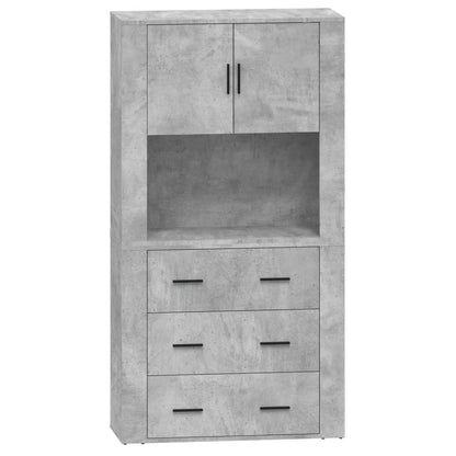 Highboard Concrete Grey Engineered Wood