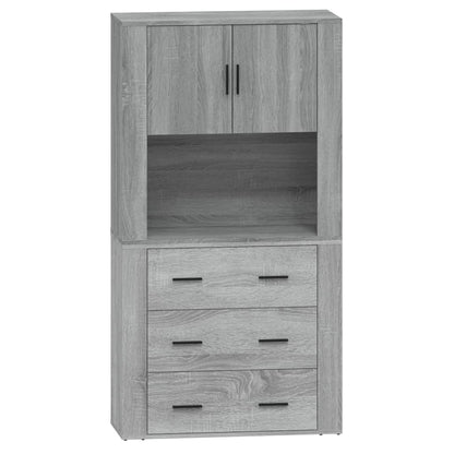 Highboard Grey Sonoma Engineered Wood