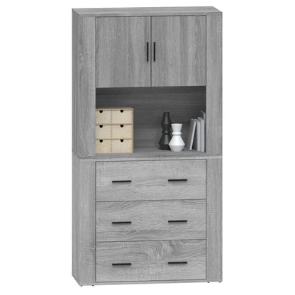Highboard Grey Sonoma Engineered Wood