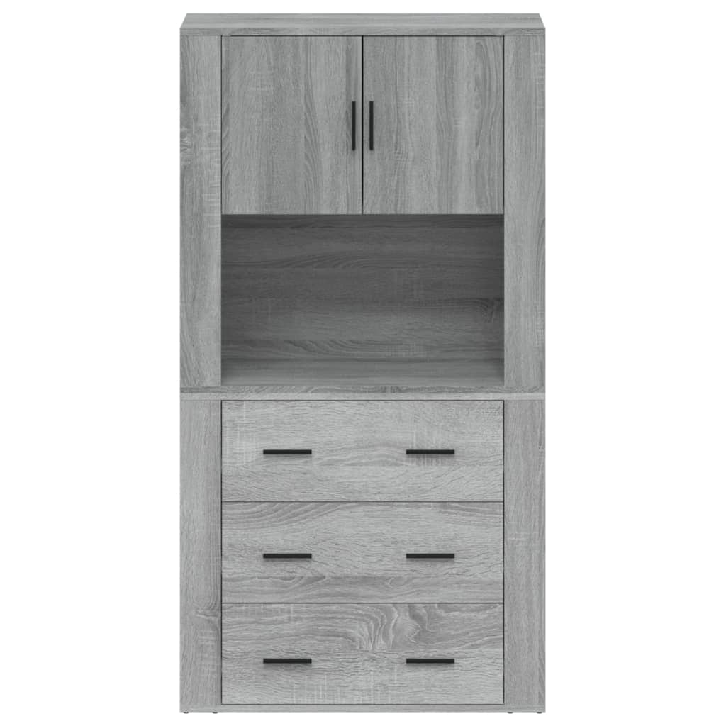 Highboard Grey Sonoma Engineered Wood