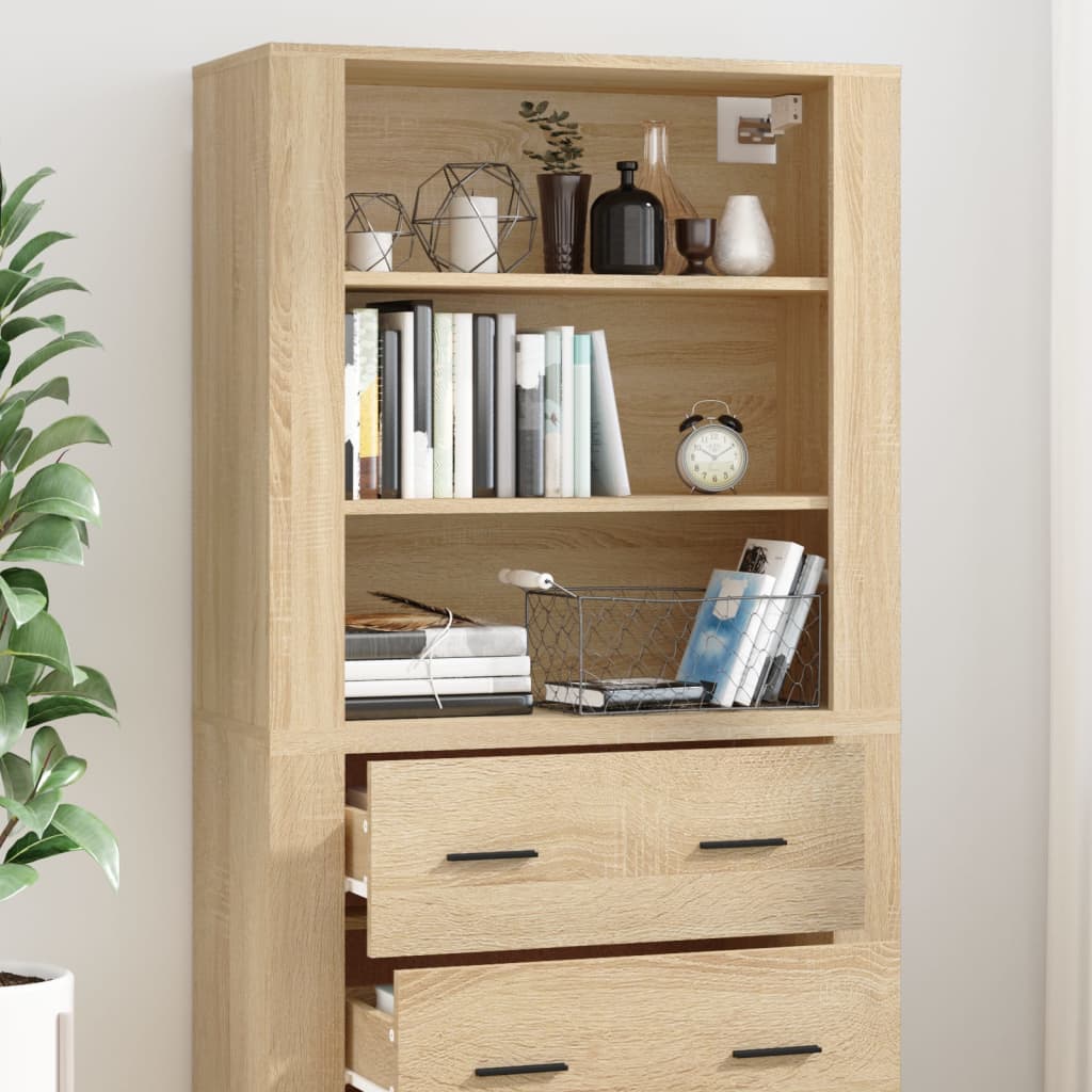 Highboard Sonoma Oak Engineered Wood