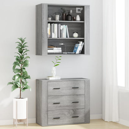 Highboard Grey Sonoma Engineered Wood