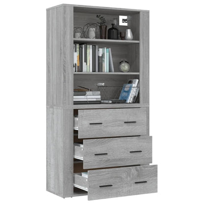 Highboard Grey Sonoma Engineered Wood
