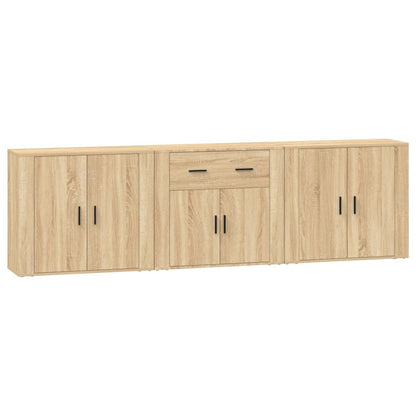 Sideboards 3 pcs Sonoma Oak Engineered Wood
