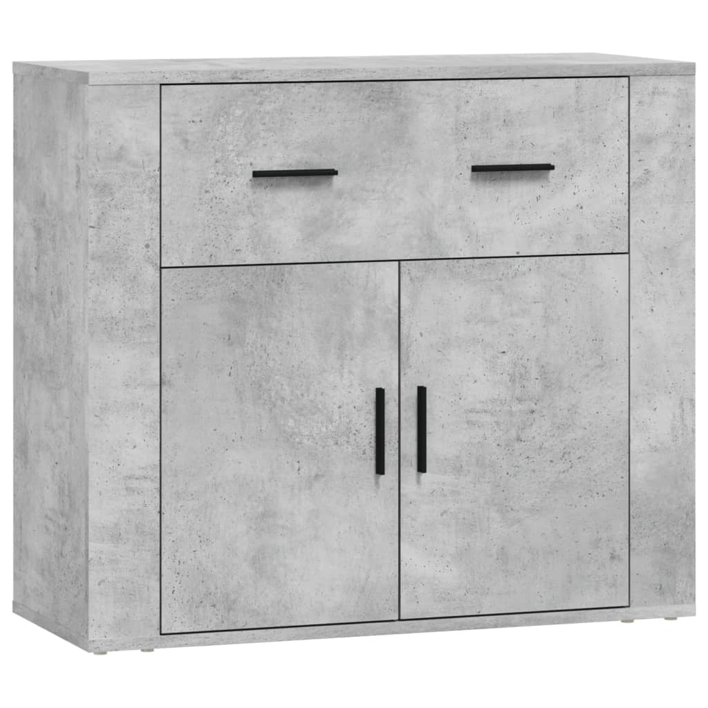 Sideboards 3 pcs Concrete Grey Engineered Wood