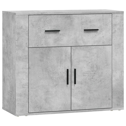 Sideboards 3 pcs Concrete Grey Engineered Wood