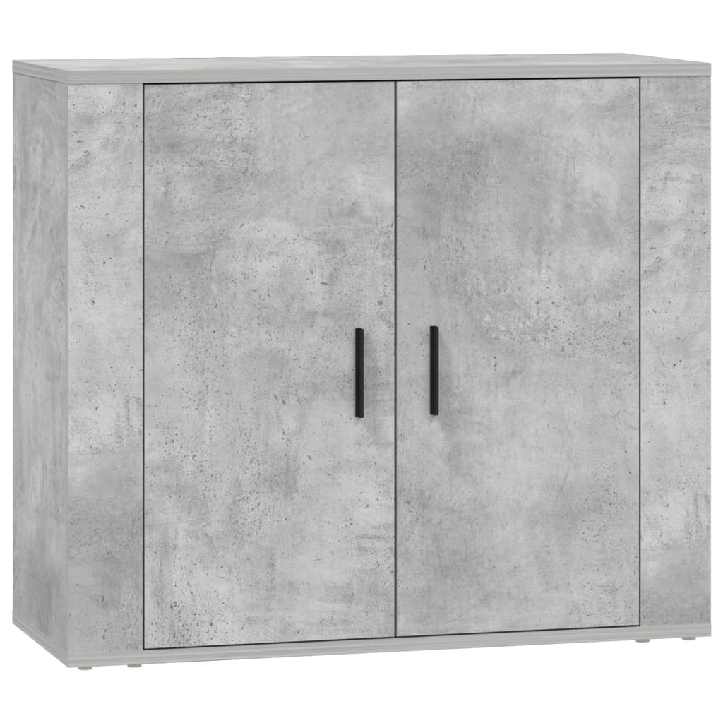 Sideboards 3 pcs Concrete Grey Engineered Wood