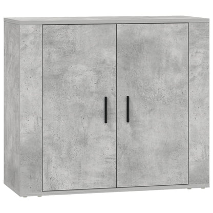 Sideboards 3 pcs Concrete Grey Engineered Wood