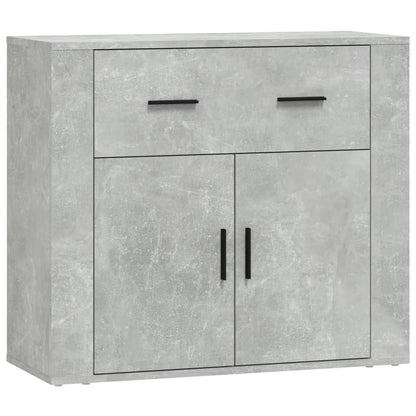 Sideboards 3 pcs Concrete Grey Engineered Wood