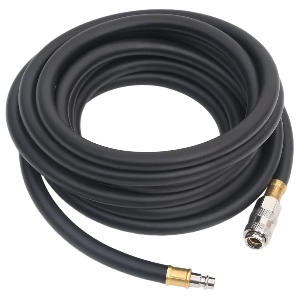 Hybrid Air Hose Black 0.6" 5 m Rubber and PVC