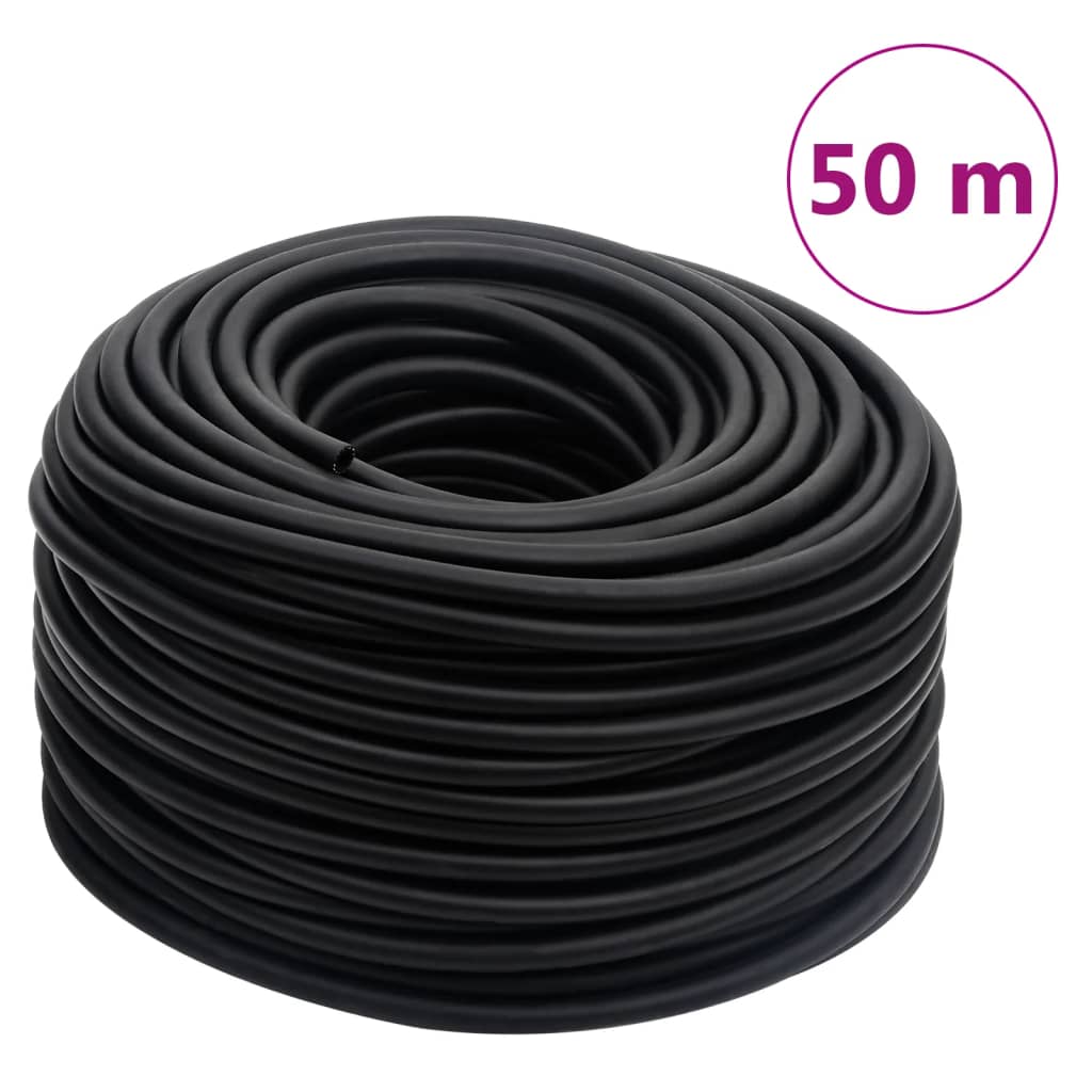 Hybrid Air Hose Black 0.6" 50 m Rubber and PVC