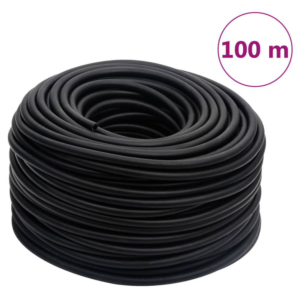 Hybrid Air Hose Black 0.6" 100 m Rubber and PVC