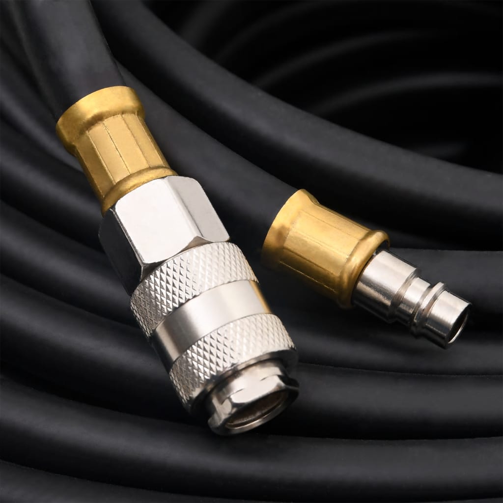 Hybrid Air Hose Black 0.6" 100 m Rubber and PVC