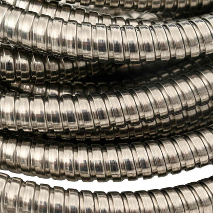 Garden Hose with Spray Nozzle Silver 0,6" 30 m Stainless Steel