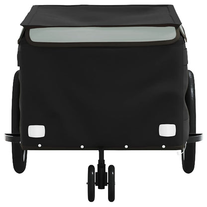 Bike Trailer Black and Grey 30 kg Iron