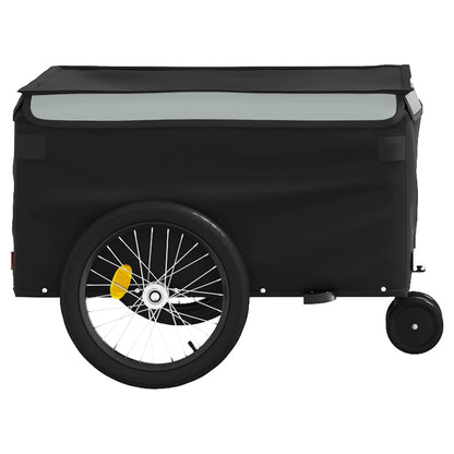 Bike Trailer Black and Grey 30 kg Iron
