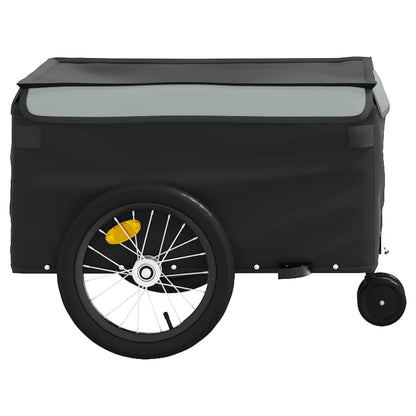Bike Trailer Black and Grey 45 kg Iron