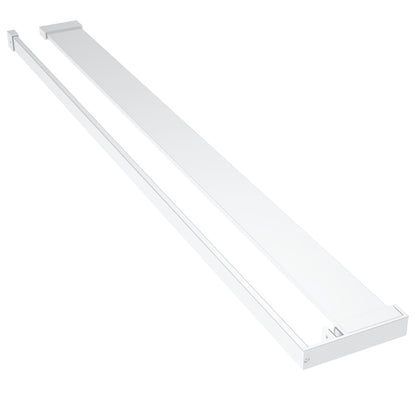 Walk-in Shower Wall with Shelf Chrome 100x195 cm