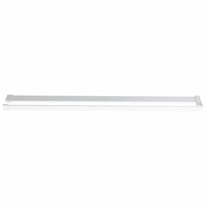 Walk-in Shower Wall with Shelf Chrome 100x195 cm