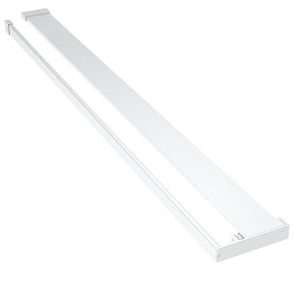 Walk-in Shower Wall with Shelf Chrome 115x195 cm